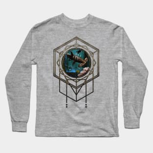 Awesome steampunk hammerhead shark Long Sleeve T-Shirt